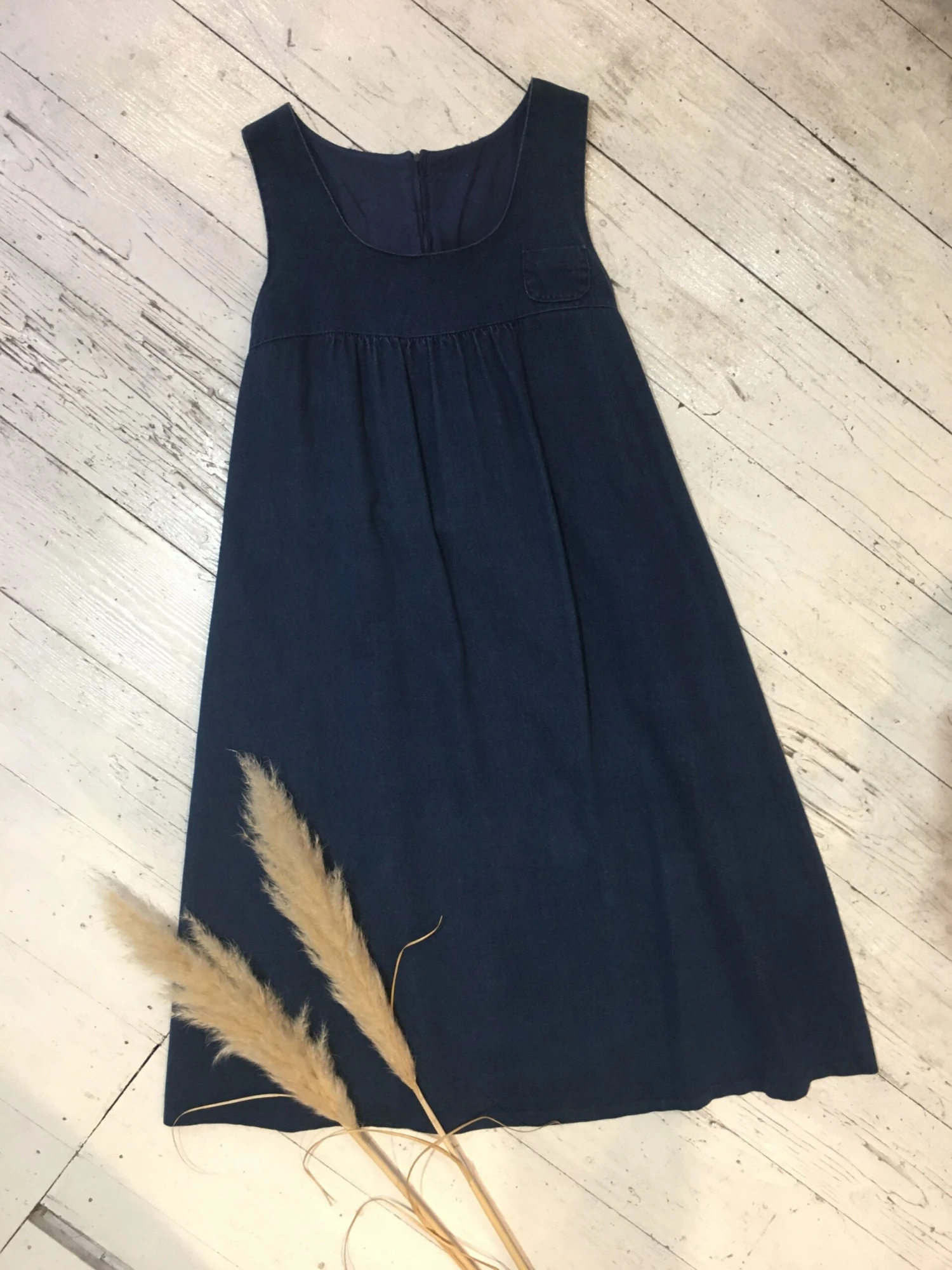 Vintage Blue Pinafore Dress - Size S 1 Vintage Blue Pinafore Dress - Size S