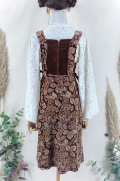 Vintage Dress - Autumn Come Velvet Pinafore - Size XXS -KIKIS Clothing Shop image 2d00d76a 6175 440b 9ec6 733558fa9cfb