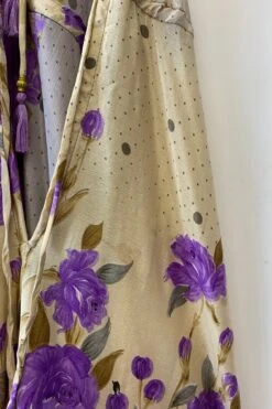 Eden Halter Maxi Dress - Vintage Sari - Lilac & Beige Blossom Floral - Free Size S/M 11 Eden Halter Maxi Dress - Vintage Sari - Lilac & Beige Blossom Floral - Free Size S/M -KIKIS Clothing Shop image 2eec36d9 057b 4388 be64 d10e496aae84
