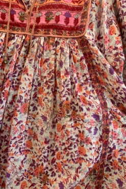 Vintage Indian Block Print Pink Cotton Midi Dress - Size XS -KIKIS Clothing Shop image 3907c6fa c8da 42cc b095 32e1780b7353