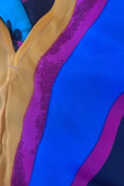 Athena Maxi Dress - Vintage Sari - Magenta Pink & Bright Stripe - XS - M/L -KIKIS Clothing Shop image 42578997 445b 4d95 96d0 fcf255ad9678