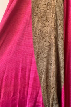 Athena Maxi Dress - Vintage Sari - Bright Magenta & Taupe Colour Block - M - XXL 9 Athena Maxi Dress - Vintage Sari - Bright Magenta & Taupe Colour Block - M - XXL -KIKIS Clothing Shop image 43d5482d 3536 4580 9ed8 07501a91c49f