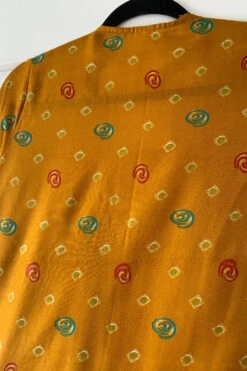 SALE Venus Maxi Dress - Vintage Sari - Mango Yellow Polka Dot Motif - Size L/XL 16 SALE Venus Maxi Dress - Vintage Sari - Mango Yellow Polka Dot Motif - Size L/XL -KIKIS Clothing Shop image 45b56987 4473 459e ad76 51115b370194