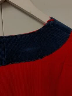 70's Vintage Dress - Corduroy Bright Red W/ Blue Trim Kaftan - Size M/L 15 70's Vintage Dress - Corduroy Bright Red W/ Blue Trim Kaftan - Size M/L -KIKIS Clothing Shop image 4c6bc42e 8a65 4377 9321 029c18f3fb92