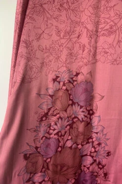 Venus Vintage Sari Midi Dress - Dark Mauve Wildflower - Size M/L -KIKIS Clothing Shop image 5045fd5f d567 4004 bfaf 382ea7cf42eb