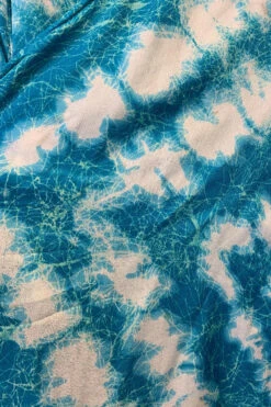 Venus Vintage Sari Midi Dress - Deep Aqua Blue Tie Dye - Size XS -KIKIS Clothing Shop image 527cbcf7 f601 472c bdeb 86c158d416f6