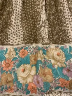 SALE Vintage 70s Boho Dress - Juniper & White Floral Colour Block - XS/S -KIKIS Clothing Shop image 528a8825 9bde 4bb6 b911 770f1eac95c8