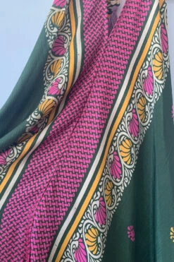 Athena Maxi Dress - Vintage Sari - Dark Pine Tree Print - XS - M/L 9 Athena Maxi Dress - Vintage Sari - Dark Pine Tree Print - XS - M/L -KIKIS Clothing Shop image 5566e115 ee3c 47b6 94c9 e77c80a0bfb5