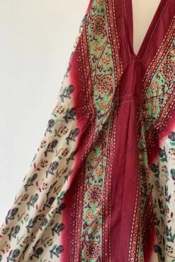 Eden Halter Maxi Dress - Vintage Sari - White, Crimson & Sage Wildflower - Free Size S/M 9 Eden Halter Maxi Dress - Vintage Sari - White, Crimson & Sage Wildflower - Free Size S/M -KIKIS Clothing Shop image 7e1e92d2 b2ec 4c17 81dc c497401d0486