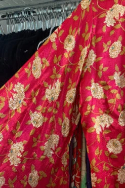 Venus Vintage Sari Midi Dress - Cerise Pink & Gold Wildflower - Size S/M 8 Venus Vintage Sari Midi Dress - Cerise Pink & Gold Wildflower - Size S/M -KIKIS Clothing Shop image 7f6732e6 2335 4b8c 89f0 5dbceec474ac