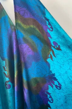 Athena Maxi Dress - Vintage Sari - Aqua & Deep Sea Floral - M - XXL 10 Athena Maxi Dress - Vintage Sari - Aqua & Deep Sea Floral - M - XXL -KIKIS Clothing Shop image a1d12d42 b251 4dbd 8c86 f8e46d1ee483