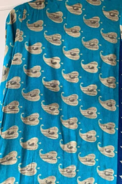 Venus Maxi Dress - Vintage Sari - Button Blue & Indigo Paisley Motif - Size S 7 Venus Maxi Dress - Vintage Sari - Button Blue & Indigo Paisley Motif - Size S -KIKIS Clothing Shop image a1d985fd 4041 419a 9630 eef9fa207679