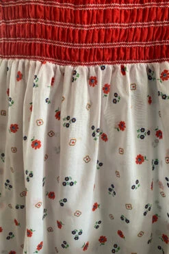 Vintage Maxi Dress - Scarlet & White Prairie Floral - Free Size XL 13 Vintage Maxi Dress - Scarlet & White Prairie Floral - Free Size XL -KIKIS Clothing Shop image a416996d 534a 4642 affd ba8b5972bc18