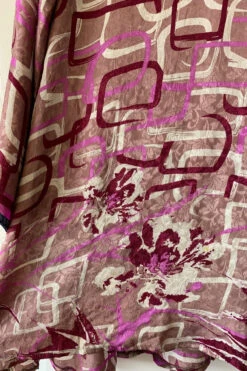 Karina Kimono Mini Dress - Vintage Sari - Geometric Dusted Rose - Free Size XL 14 Karina Kimono Mini Dress - Vintage Sari - Geometric Dusted Rose - Free Size XL -KIKIS Clothing Shop image a9fe5d5f 8693 49ce aa9b 947314145681