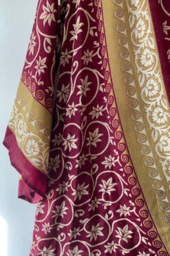 Karina Kimono Mini Dress - Vintage Sari - Blackberry Leaves - Free Size XL 11 Karina Kimono Mini Dress - Vintage Sari - Blackberry Leaves - Free Size XL -KIKIS Clothing Shop image b167067b 2453 4109 8453 312750726a21