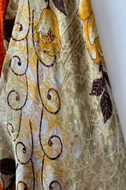 Athena Maxi Dress - Vintage Sari - Embellished Burnt Orange & Sage Floral - S - L/XL 7 Athena Maxi Dress - Vintage Sari - Embellished Burnt Orange & Sage Floral - S - L/XL -KIKIS Clothing Shop image b230809f 7905 4780 9e2c 39101cafb830