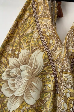 Blossom Halter Maxi Dress - Vintage Sari - Buttercup Yellow & Mocha Mandala Floral - Free Size S/M 7 Blossom Halter Maxi Dress - Vintage Sari - Buttercup Yellow & Mocha Mandala Floral - Free Size S/M -KIKIS Clothing Shop image c96e76d2 2830 4ea6 9a2b 17aac98b1531