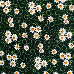 Vintage Dress - Black & Green With A Daisy Print - S -KIKIS Clothing Shop image dcfced9a 390f 4257 a3db 532be5a67bc7