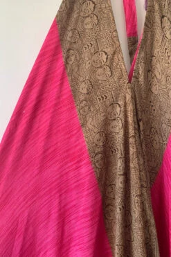 Athena Maxi Dress - Vintage Sari - Bright Magenta & Taupe Colour Block - M - XXL 10 Athena Maxi Dress - Vintage Sari - Bright Magenta & Taupe Colour Block - M - XXL -KIKIS Clothing Shop image dd82984a b5b1 4f63 badd 299088145a65