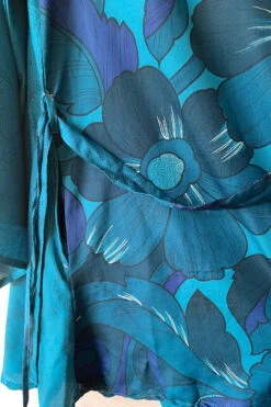 Karina Kimono Mini Dress - Vintage Sari - Prussian Blue Sunburst - Free Size XL 11 Karina Kimono Mini Dress - Vintage Sari - Prussian Blue Sunburst - Free Size XL -KIKIS Clothing Shop image e2289774 ada2 42e6 bbf9 7ca45d813dd0