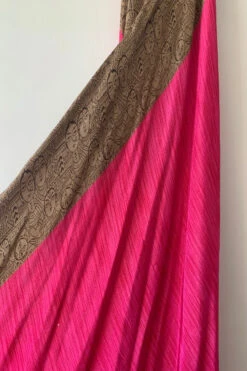 Athena Maxi Dress - Vintage Sari - Bright Magenta & Taupe Colour Block - M - XXL 11 Athena Maxi Dress - Vintage Sari - Bright Magenta & Taupe Colour Block - M - XXL -KIKIS Clothing Shop image e75d4c69 e3eb 448e a0bc fd903123cb0d