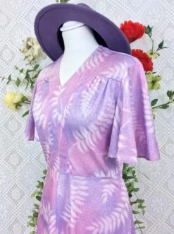 SALE Vintage 70s Day Dress - Lilac Mauve Pink Ferns - Size XS/S 14 SALE Vintage 70s Day Dress - Lilac Mauve Pink Ferns - Size XS/S -KIKIS Clothing Shop image e92779b5 cf40 4ea5 9380 e4226137639d