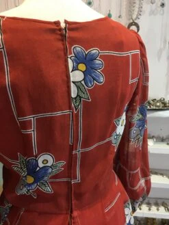 Vintage Brick Red Floral Maxi Dress - S 15 Vintage Brick Red Floral Maxi Dress - S -KIKIS Clothing Shop image ebddb164 5975 4916 bbd3 6b55353b0125