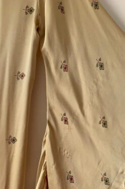 Venus Maxi Dress - Vintage Sari - Ecru & Olive Retro Floral - Size S/M 13 Venus Maxi Dress - Vintage Sari - Ecru & Olive Retro Floral - Size S/M -KIKIS Clothing Shop image ed8dcc8b 4e12 47bf a7f5 5bac117e6288