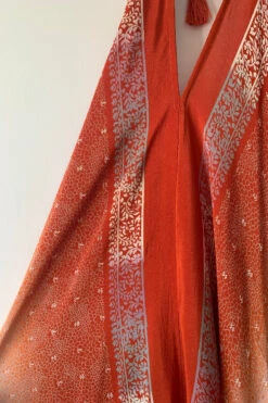 Athena Maxi Dress - Vintage Sari - Dusty Pink & Burnt Orange Fade - XS - L/XL 9 Athena Maxi Dress - Vintage Sari - Dusty Pink & Burnt Orange Fade - XS - L/XL -KIKIS Clothing Shop image ff02bb0a 7a4d 4571 a33d 8140291960fd