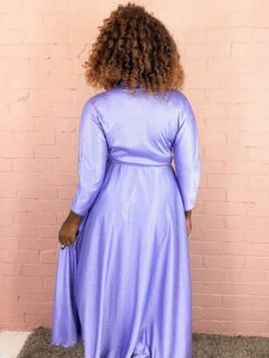 70's Vintage - Metallic Lilac Stretch Fabric Maxi Wrap Dress - Size S/M 9 70's Vintage - Metallic Lilac Stretch Fabric Maxi Wrap Dress - Size S/M -KIKIS Clothing Shop lilac satin wrap dress vintage maxi all about audrey2 7daa3cb1 c0e3 43fc a50e a6a4042d303f