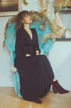 Khroma Lola Wrap Dress - Vampy Black