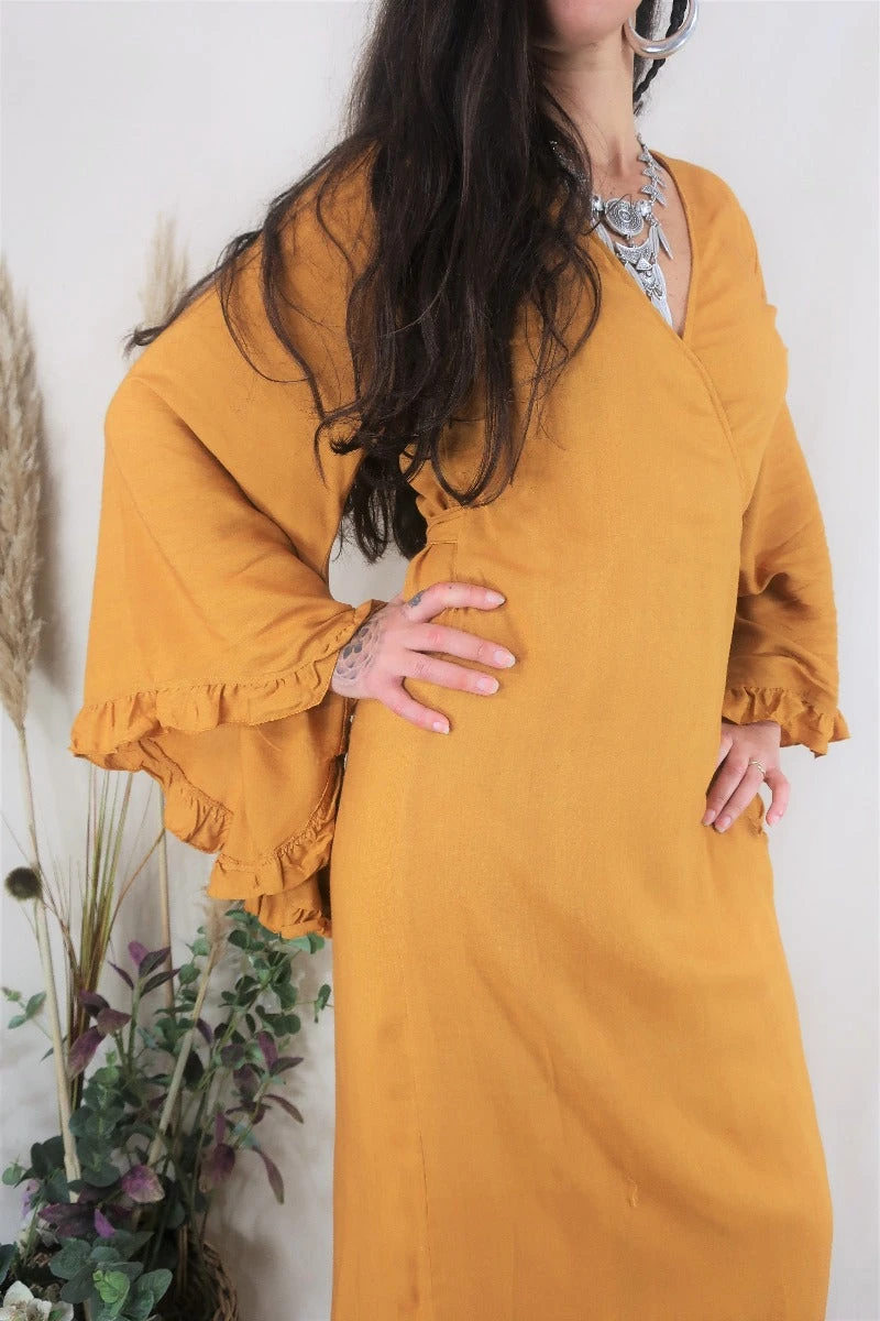 Khroma Venus Maxi Dress - Mustard Yellow 5 Khroma Venus Maxi Dress - Mustard Yellow - Image 5