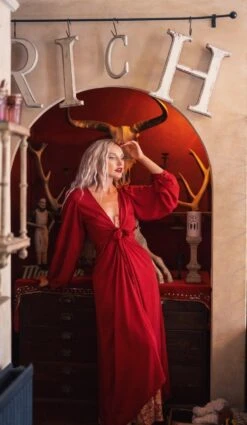 Khroma Lola Wrap Dress - Ruby Red -KIKIS Clothing Shop rubylola 835e5c83 120c 42af b3a7 8ee581f06a21