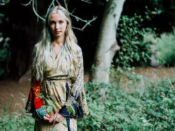 SALE Sylvia Wrap Dress - Vintage Indian Sari - Ice & Pink Pretty Floral (XS - S) -KIKIS Clothing Shop untitled 518 6fd9d8ad d677 47b8 9b3e fffc24b9b54d