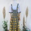 Vintage Maxi Dress - Bumble Bee Flora Prairie Dress - Size XS